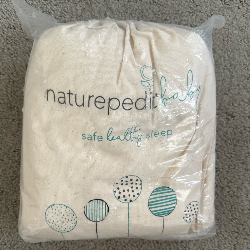 Naturepedic fitted waterproof crib pad, organic cotton for safe, healthy sleep